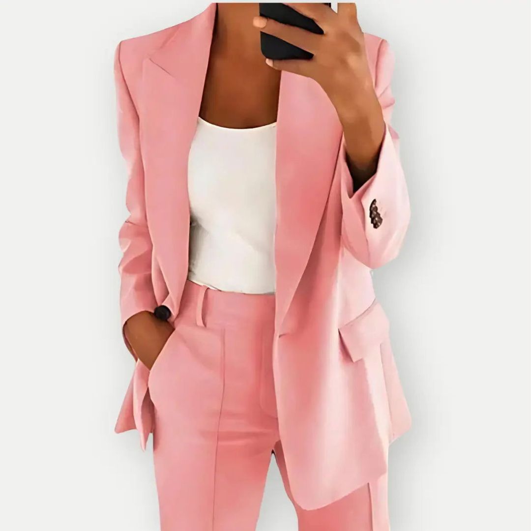 Elegantes tailliertes Blazer- und Hosen-Set