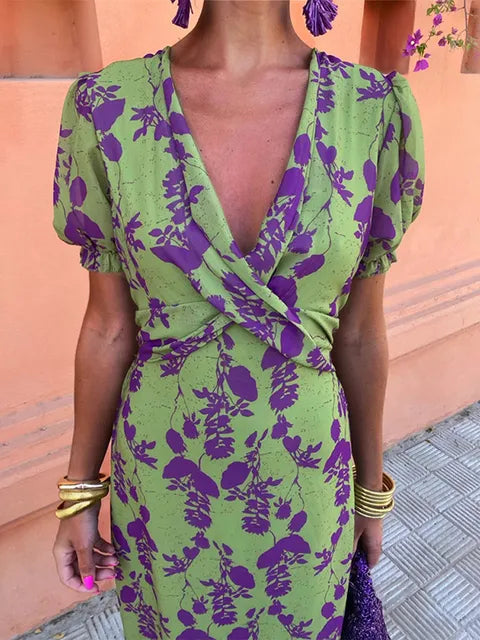 Lieke - Bunte Sommerdruckkleid