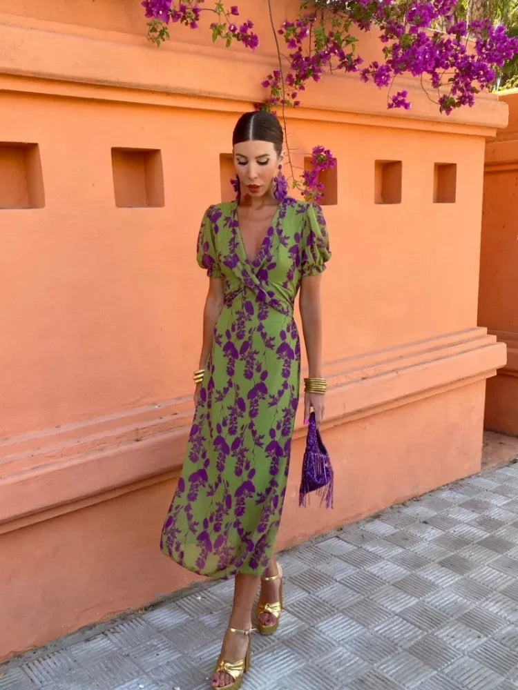 Lieke - Bunte Sommerdruckkleid