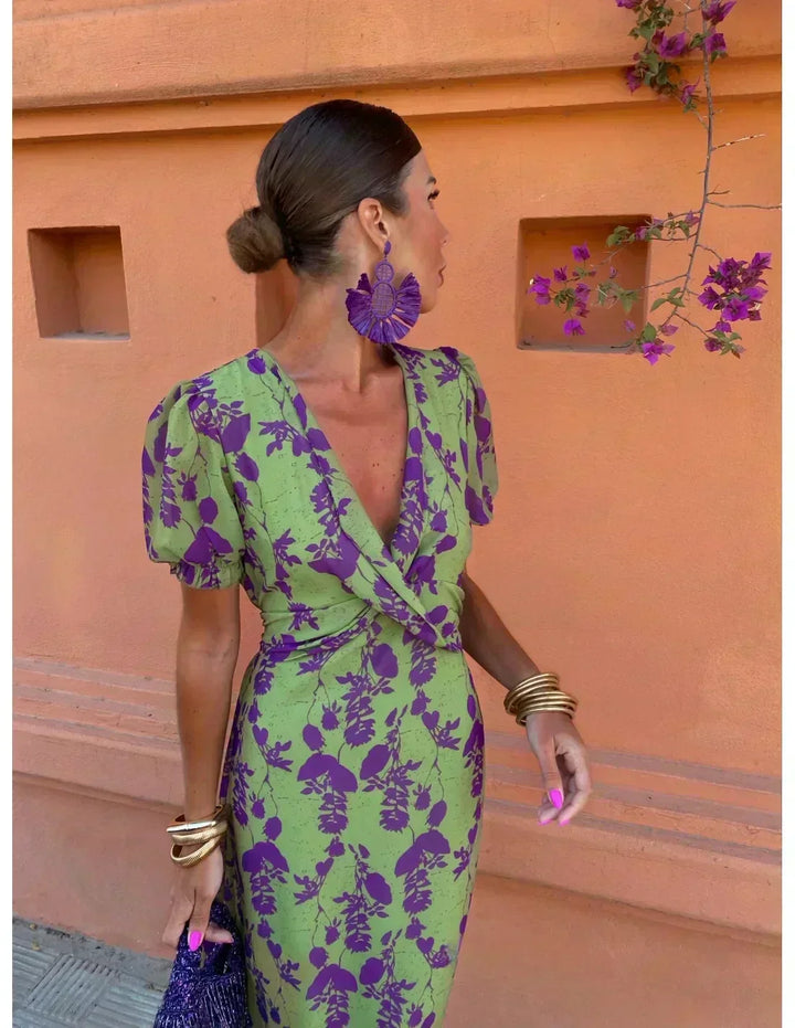 Lieke - Bunte Sommerdruckkleid