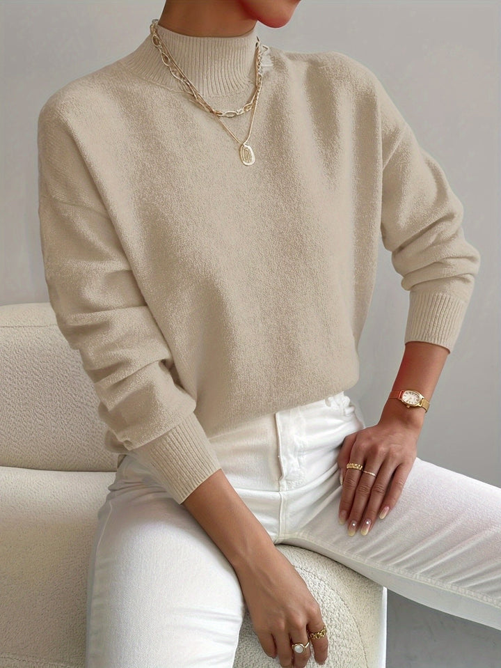 Nyomi | Bequemer und warmer Pullover mit Stehkragen