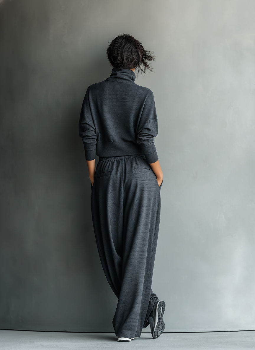 Nadine - Strick Ensemble Weite Hose