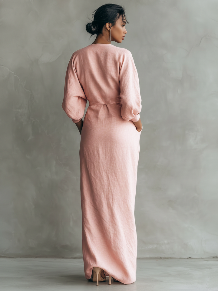 Taylor - Maxi Minimalistische Kleid