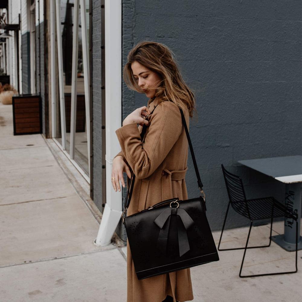 Bernadette - Schleifen-Satchel Handtasche