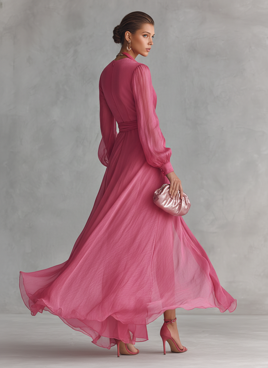 Fiona - Chiffon Kleid
