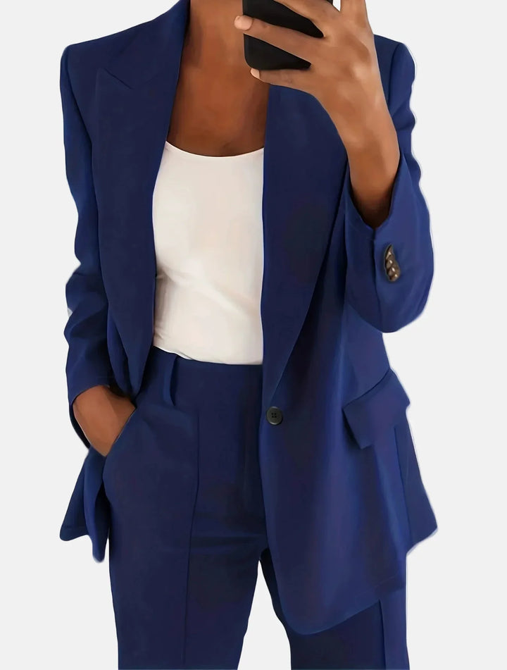 Elegantes tailliertes Blazer- und Hosen-Set