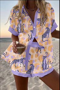 Reolia - Leinen-Shorts-Set