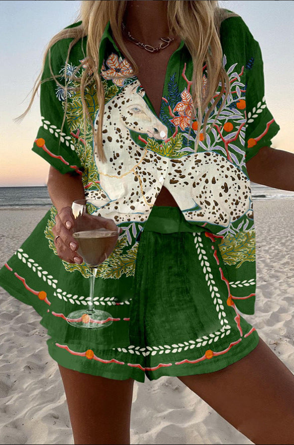 Céphira - Leinen-Shorts-Set