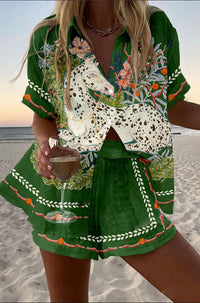 Céphira - Leinen-Shorts-Set