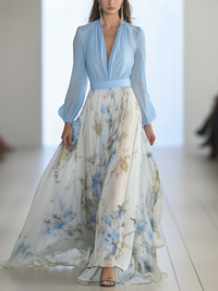 Vi - Blühende Elegante Kleid
