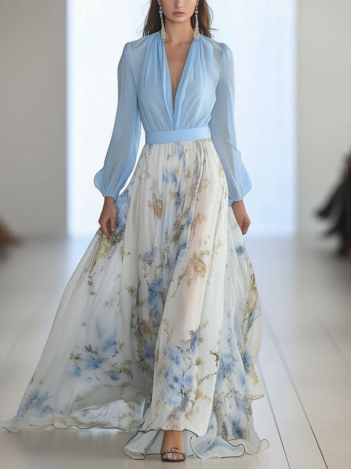 Vi - Blühende Elegante Kleid