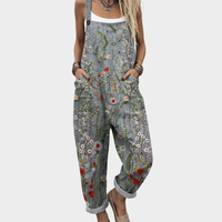 Trudi - Bequeme Bedruckte Latzhose