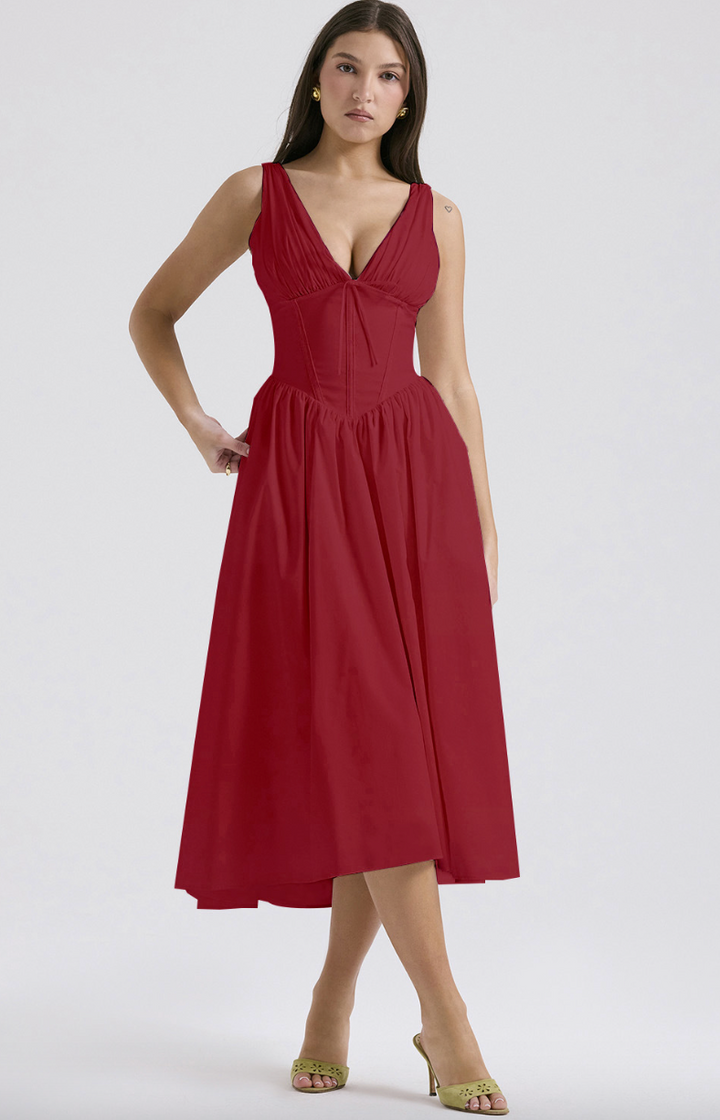 Eurybia - Korsett-Midikleid