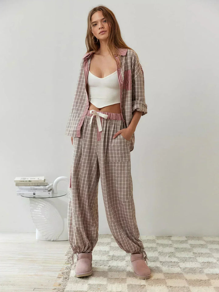 Elegantes Komfort-Pyjama-Set mit stilvollem Design