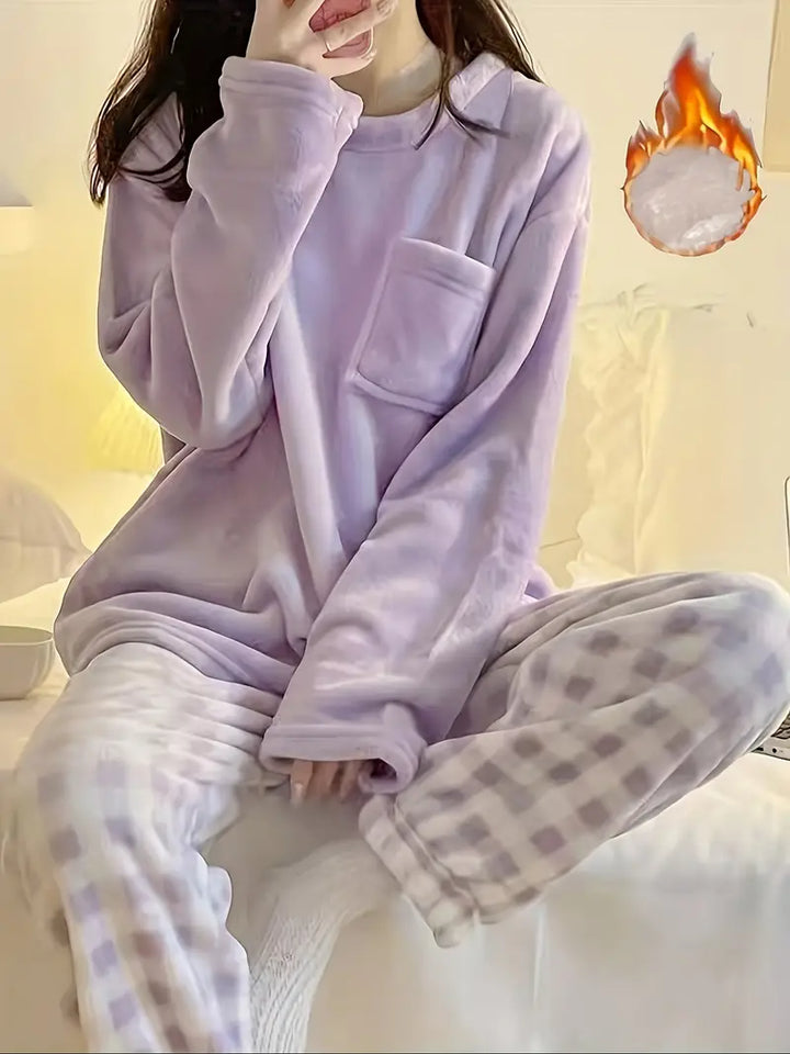 Mathilde - Warmes Pyjama-Set