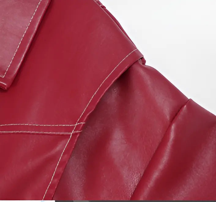 Petra - Lässige Oversized Lederjacke