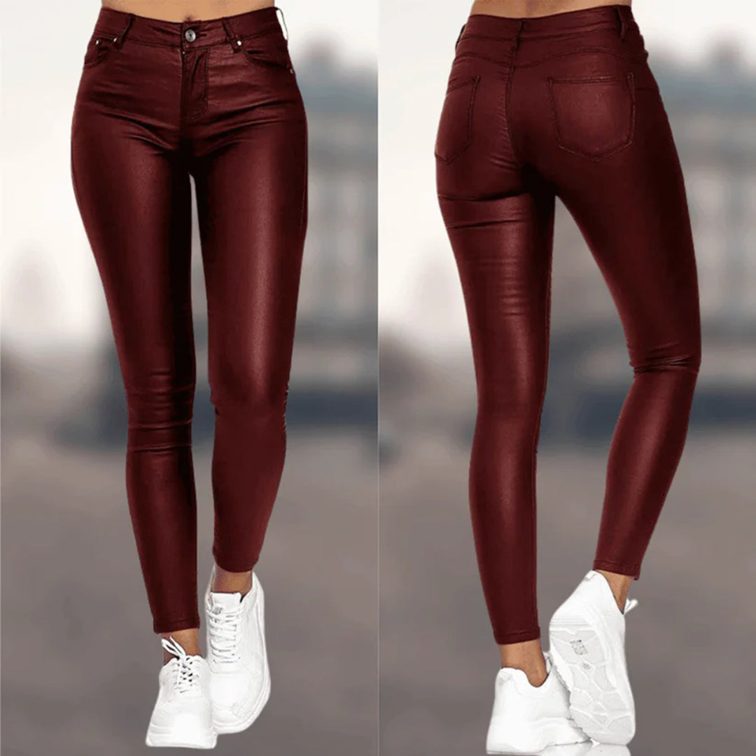 NOIR - Lederlook Hose