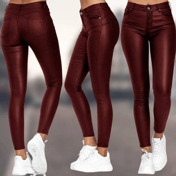 NOIR - Lederlook Hose