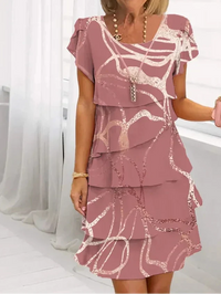 Beatrice - Elegantes Komfort-Rüschkleid