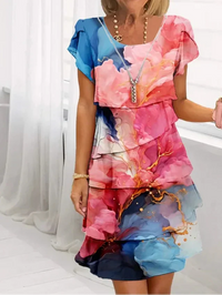 Caroline - Elegantes Komfort-Rüschenkleid