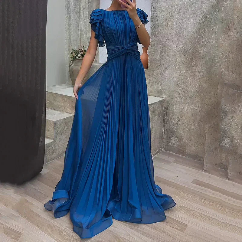 Mud - Elegantes Plissiertes Abendkleid