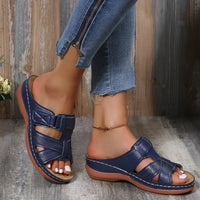 Gaia - Orthopädische Vintage-Keilsandalen