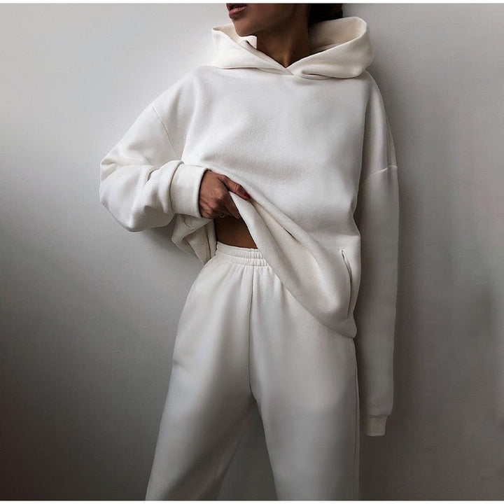 Frauen Oversized Hoodie und Jogginghose Lounge Set