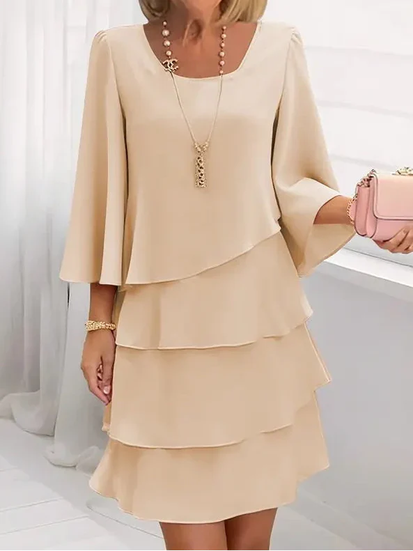 Catherine - Elegantes Komfort-Rüschenkleid