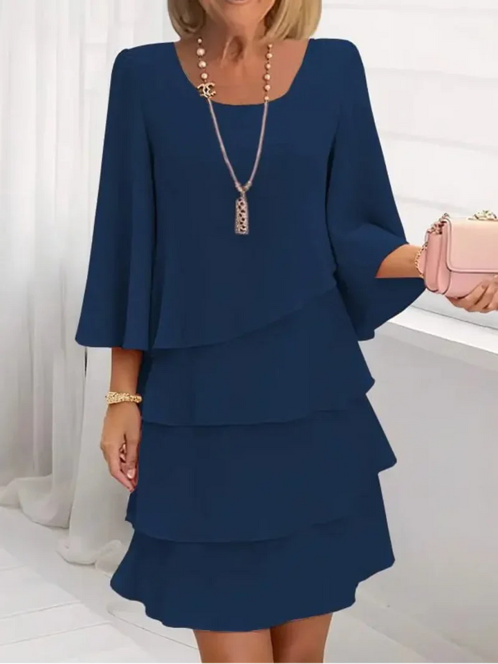 Catherine - Elegantes Komfort-Rüschenkleid