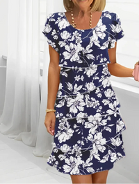 Francesca - Elegantes Komfort-Rüschenkleid