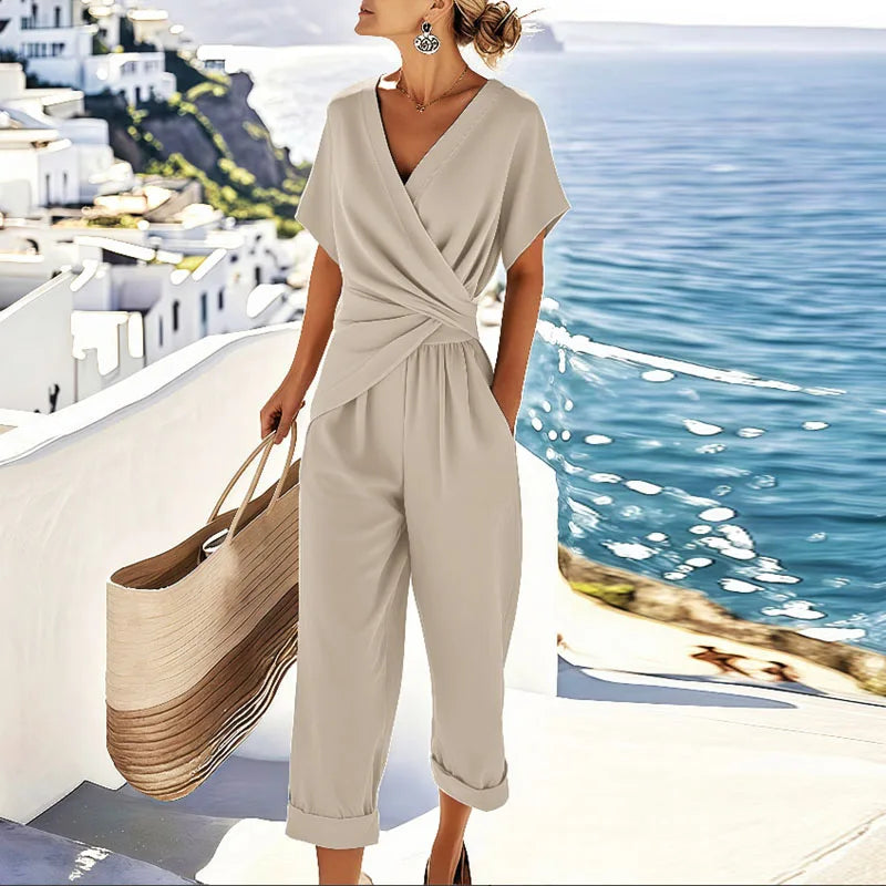 Stilvolles, lässiges Zweiteiliges Resort-Outfit für Damen