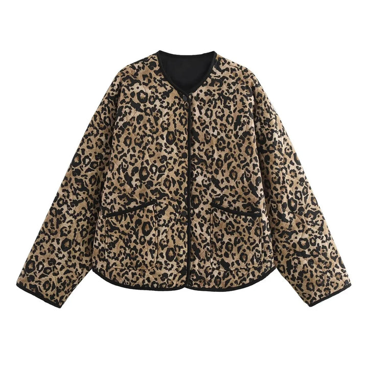 Ingrid - Animal Print Bomberjacken-Serie