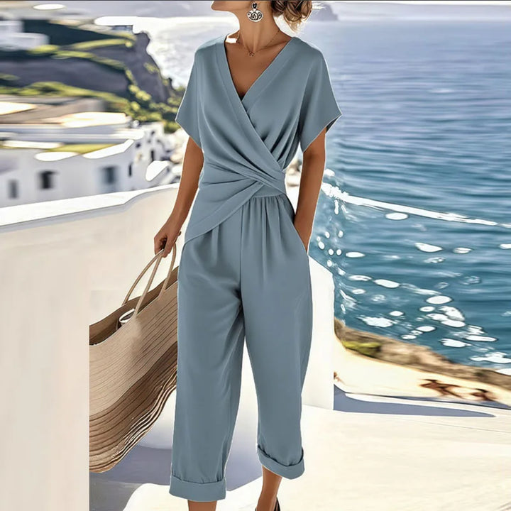 Stilvolles, lässiges Zweiteiliges Resort-Outfit für Damen