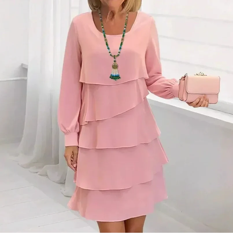 Margaret - Elegantes Komfort-Rüschendress