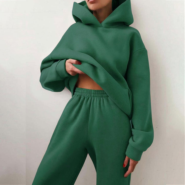 Frauen Oversized Hoodie und Jogginghose Lounge Set