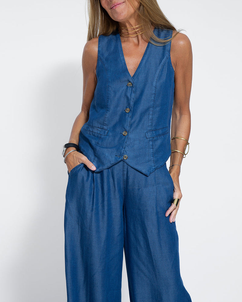Stella - Damen Elegantes 2-teiliges Leinenset