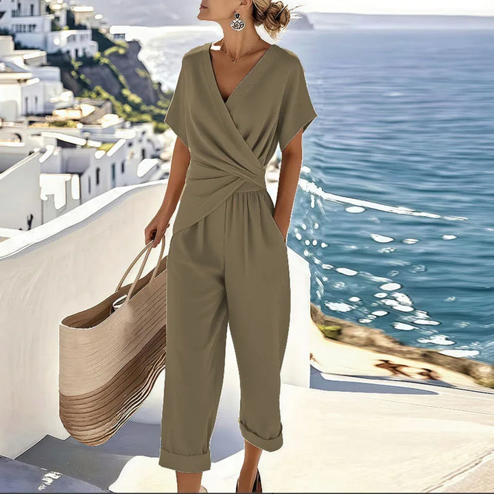 Stilvolles, lässiges Zweiteiliges Resort-Outfit für Damen