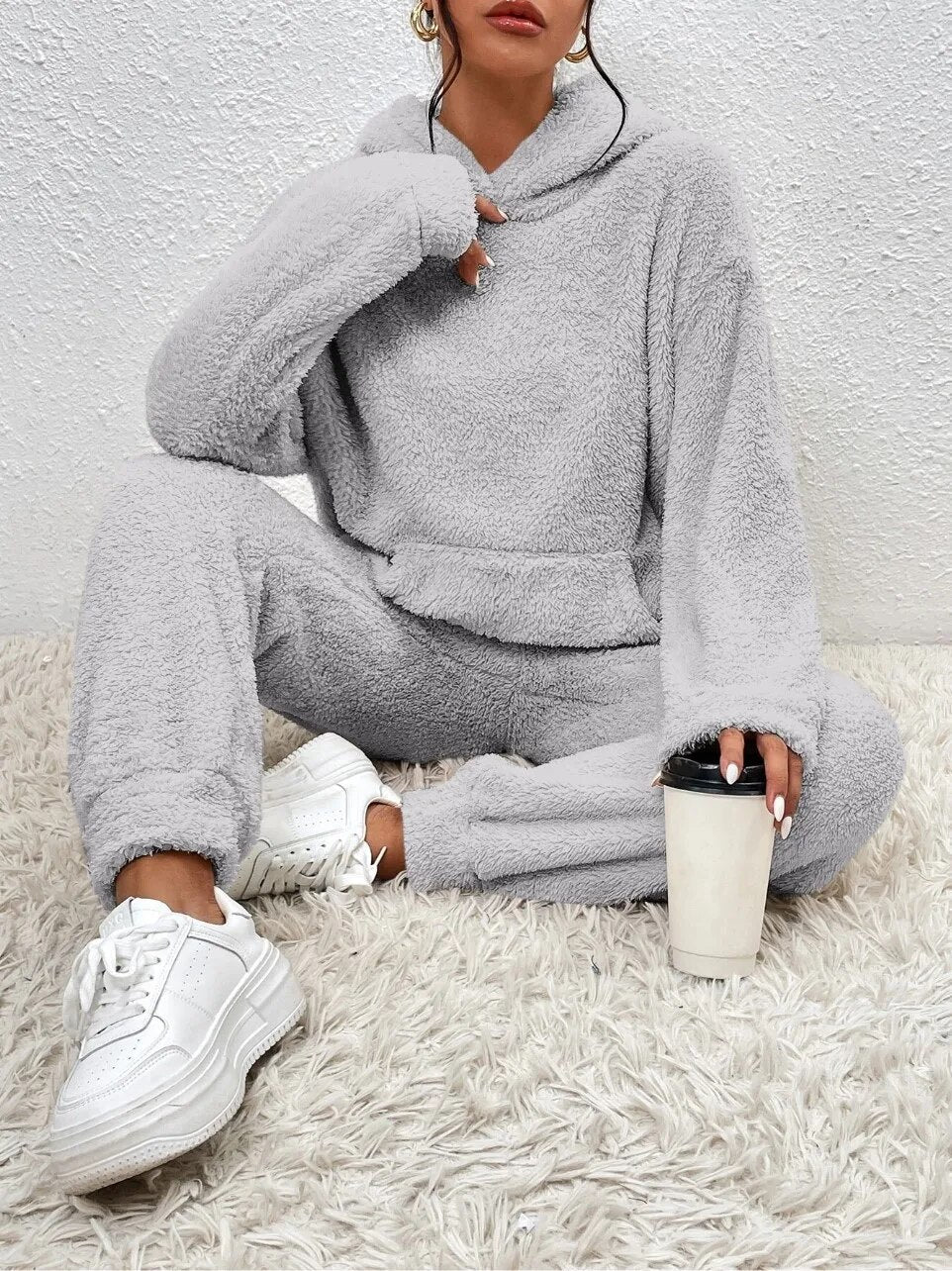 Women's Comfortable Fleece Lounge Set