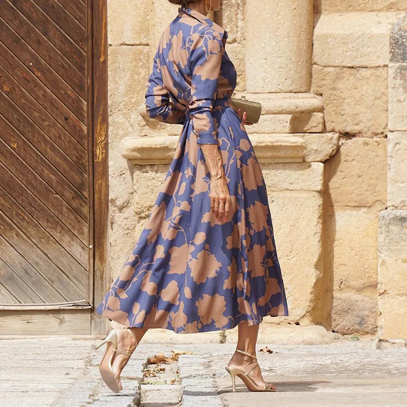 Lynn - Elegantes V-Ausschnitt Kleid