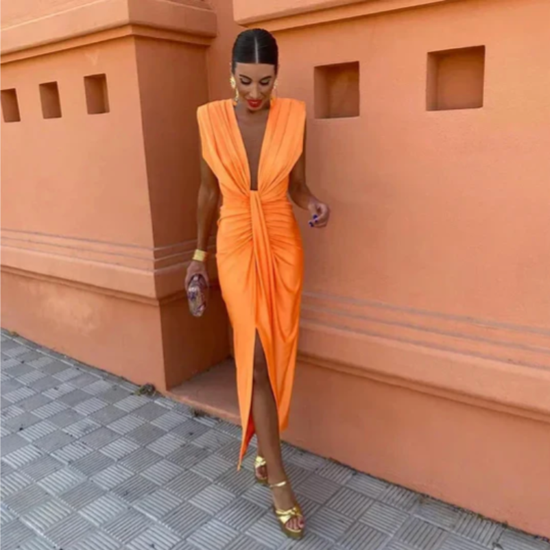 Sterre - Elegante Plisseekleid