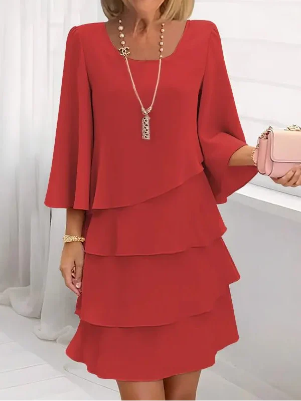 Catherine - Elegantes Komfort-Rüschenkleid