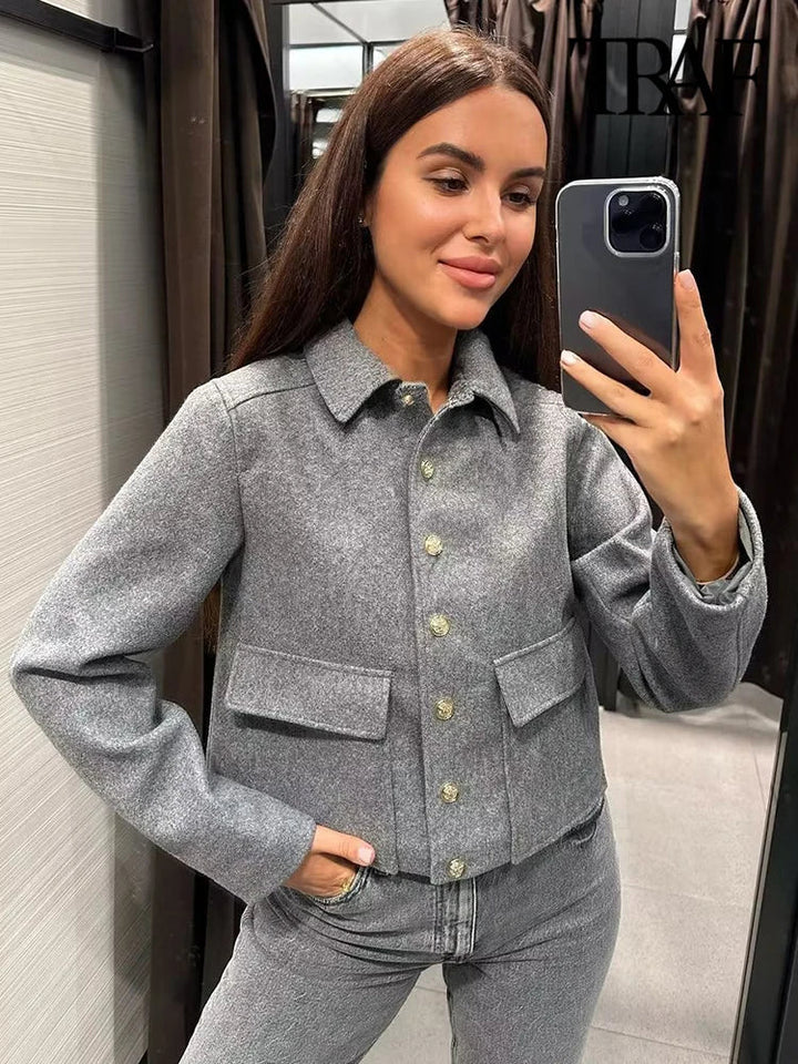 Lynn - Button Jacke