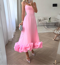 Fenna - Stilvolle Weit Ausgestellte Kleid