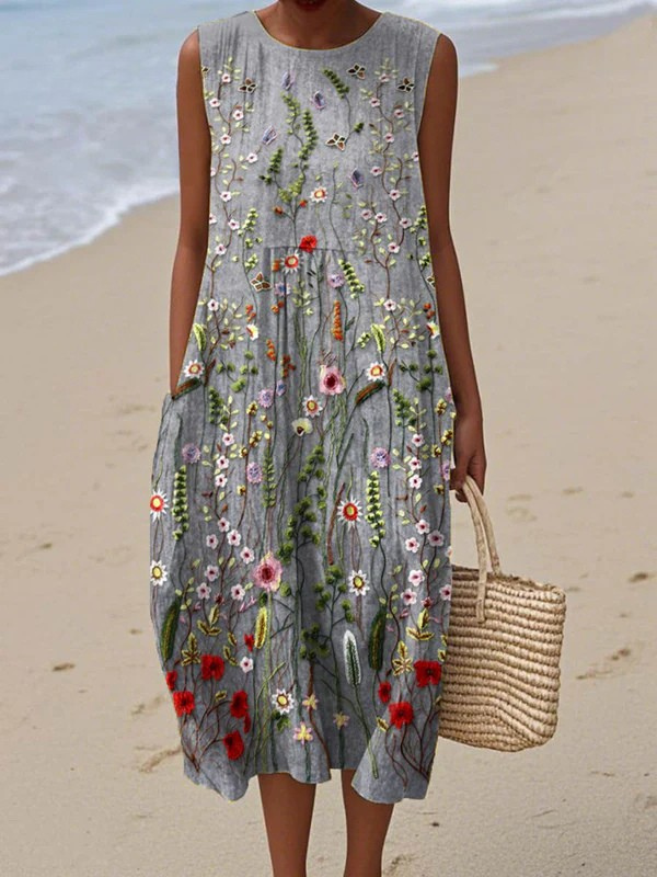 Alia - Alltags-Midi Kleid