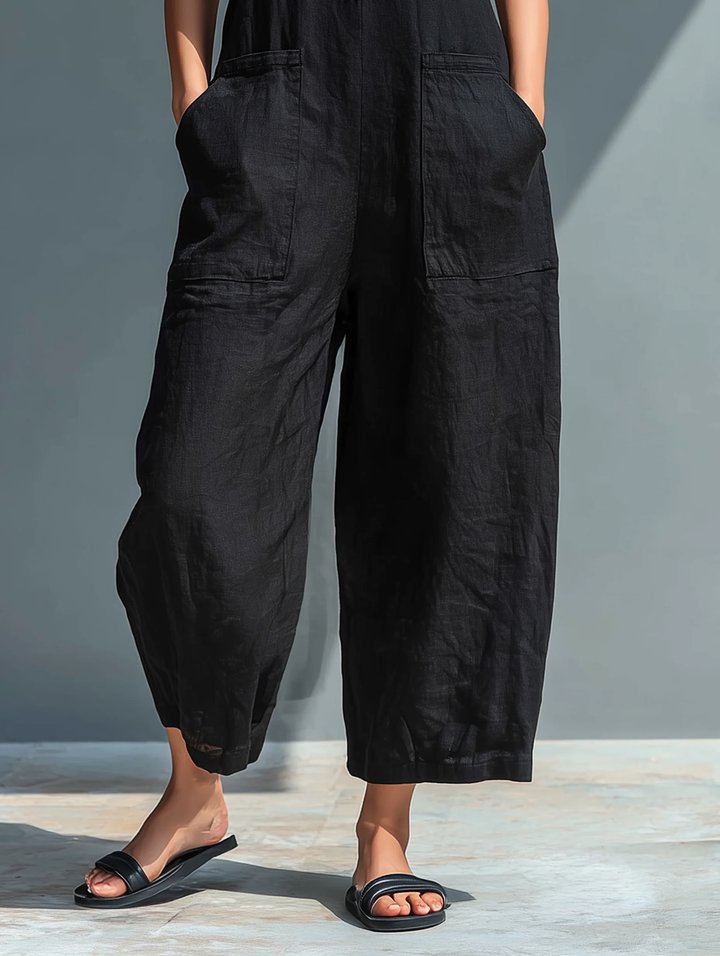 Lotte - Ärmelloser minimalistischer Jumpsuit