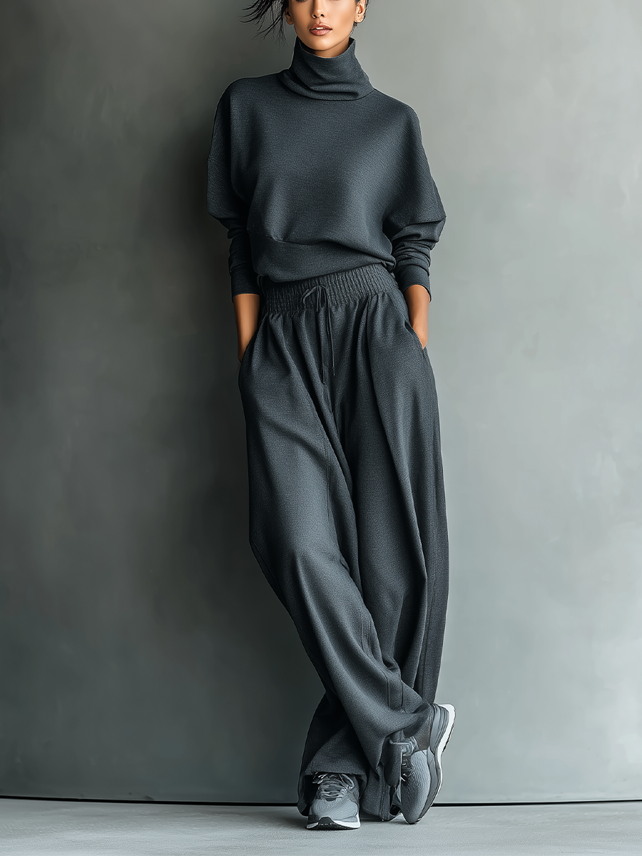 Nadine - Strick Ensemble Weite Hose