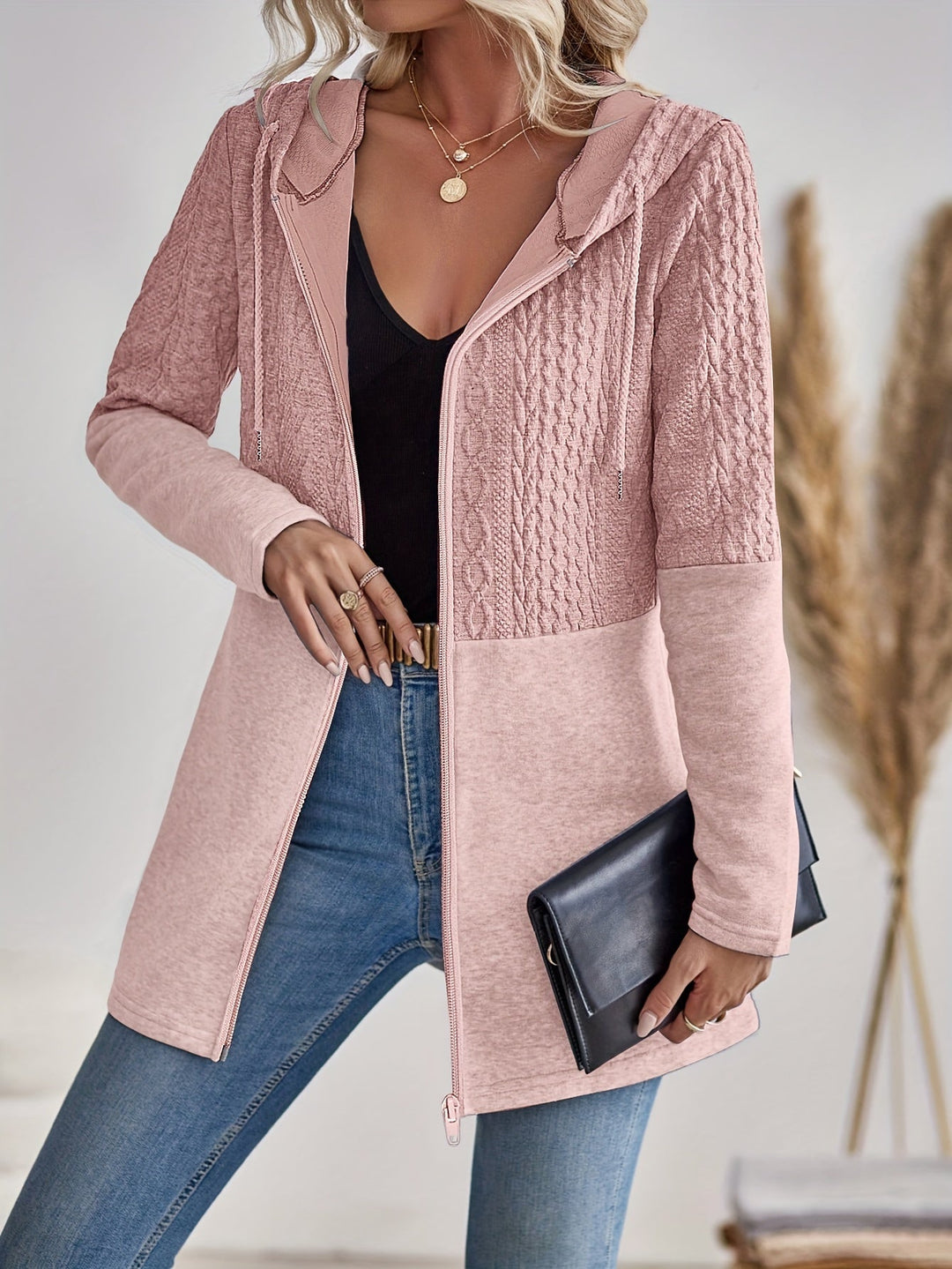 Valentina - Gestrickte Kapuzenjacke