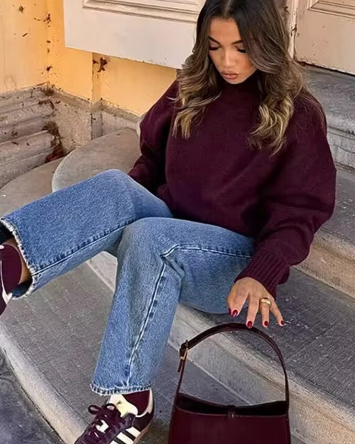 Aleah | Gemütlicher Rollkragen-Strickpullover aus weichem Material