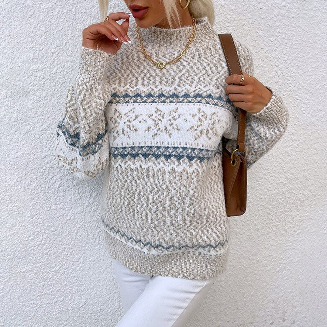 Almfrid | Damen Pullover mit Schneeflocken-Muster