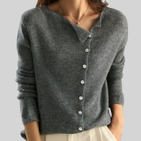 Annika | Damen Cardigan mit Knöpfen - Strickjacke